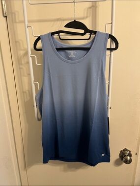 Fabletics Men’s Light Blue to Deep Blue Ombre Performance Tank